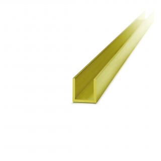 An image of the material brass CW624N from the material Brass in the shape U-profile