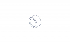 A technical illustration of the product of the material Aerospace Aluminium 2014A from the material Aluminum in the shape ring